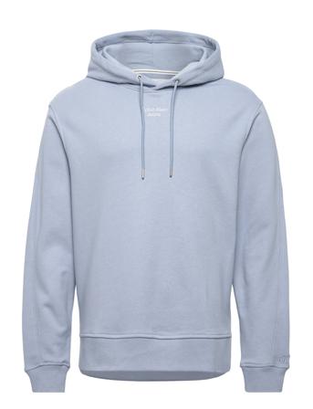 Stacked Logo Hoodie Hoodie Blå Calvin Klein Jeans