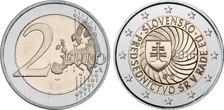 Slovakiet 2016 - Det første slovakiske formandskab for Rådet for Den Europæ - 2 euro mønt