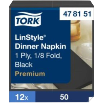 SERVIETT LINSTYLE 1/8 39X39CM