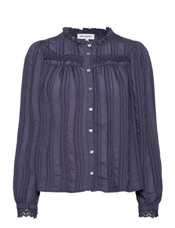 Airlie Shirt Bluse Langermet Blå Lollys Laundry*Betinget Tilbud