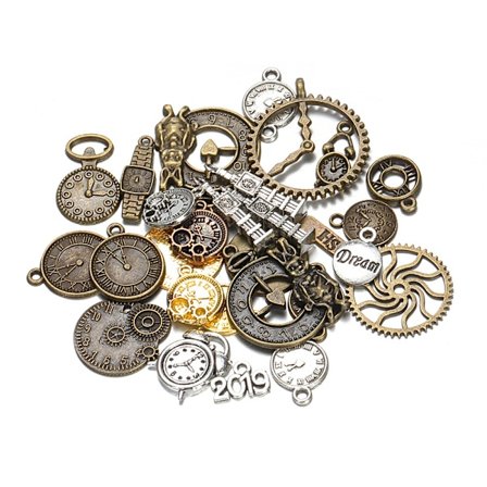 50g Vintage Steampunk Gear Metal Gear Urværk Hjul Vedhæng Charms Gear DIY Smykker til Deko