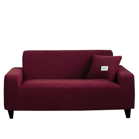 Elastiska sofföverdrag till vardagsrummet Geometrisk fåtölj Stickad majs rutnät Tyg soffa Slipcovers Stolskydd Heminredning Wine 2Seat 135-170CM