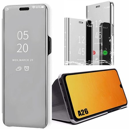 Beskyttelsesskal - BOOLING - til Samsung Galaxy A26 5G - Stødabsorberende - Spejleffekt - Sølv