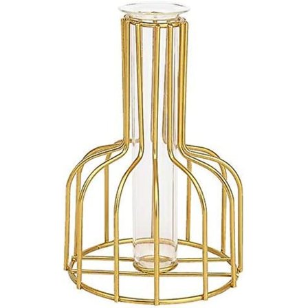 Nordisk Ins Guld Smidesjärn Hydroponisk Vas Dekorationer (guld)
