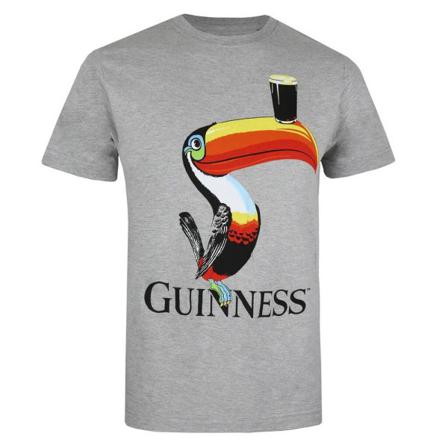 Guinness Herr Toucan Bomull T-shirt Xl Sportgrå