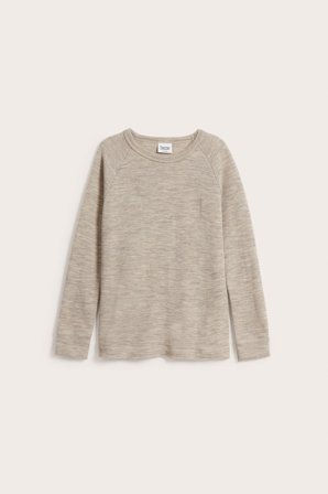 Kappahl | Underställströja i merinoull Kaxs Melerad beige 74/80 | Melerad beige