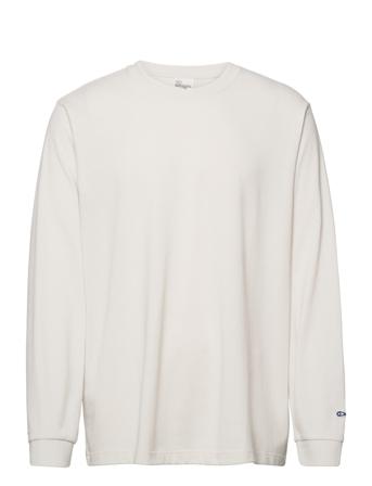 Long Sleeve Tee Rebirth T-shirts Long-sleeved Hvit Nudie Jeans