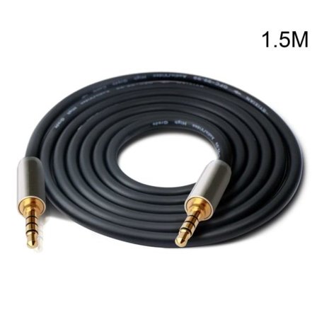 3,5 mm Jack Audiokabel 3,5 MM Jack Høytaler AUX Kabel Audio Forlengelseskabel AUX Ledning for Datamaskin Bil Hodetelefon 1/1,5/2/3m 1,5m