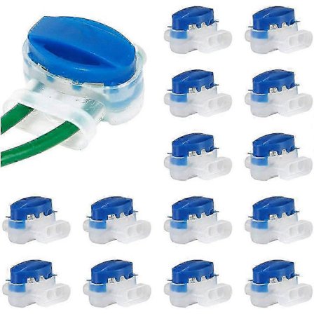 20-pack kabelkontakt vattentäta elektriska trådkontakter krympgel fylld gräsklipparkontakt för robotgräsklippare bevattning [BR]_jar