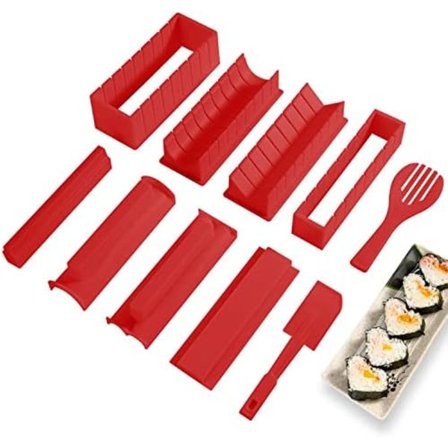 Sushi Making Kit Deluxe Edition med komplett Sushi Set 10 deler
