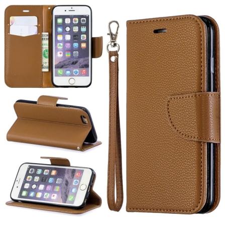 iPhone 6/6S - Litchi Shark Fodral - Brun Brown Brun