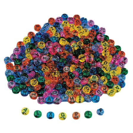 Plastpärlor ABC transparent 260/fp - Lyreco - Skola och förskola - Hobbymaterial - Pärlor