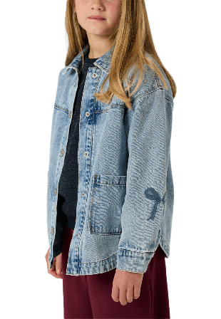 Name It NKFGLORIA DNM EMB JACKET 7511-ZA T Ytterplagg Dam Blå 128
