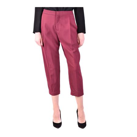 Elisabetta Franchi, Kleding Broeken Pa-187-87E2 Rood, Dames, Maat:M