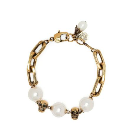 Alexander McQueen Bracelet , Geel , Dames , Maat: ONE Size Armbanden