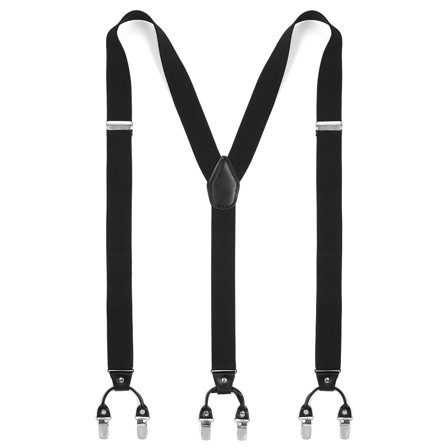 Brede Sorte Seler Str. XL til mænd - Clip-on seler