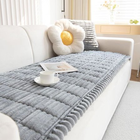 Paksu sohvanpäällinen, pestävä, pehmeä vakosametti yleiskäyttöinen sohvanpäällinen, 2-, 3-, 4-istuttava, liukumaton sohvanpäällinen, kodikas 