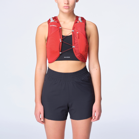 Salomon - Laufwesten Active Skin 4 Set - RED Dahlia / High Risk RED