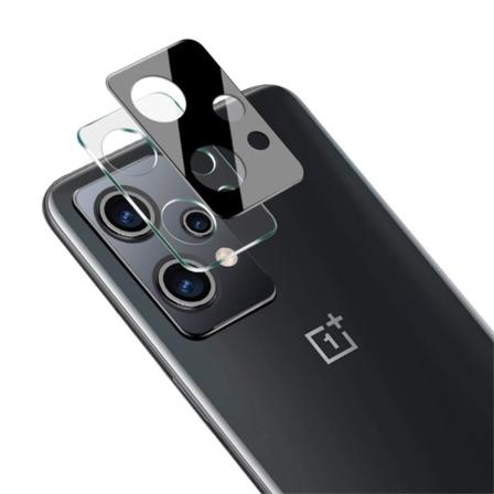 IMAK OnePlus Nord CE 2 Lite 5G karkaistu lasi linssikalvo akryylilinssien suojuksella - Musta Transparent