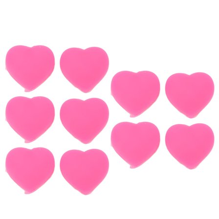 10 ST Tennisracket Vibrasjonsdempere Hjerteform Silikon Tennisstøtdempere Rosa