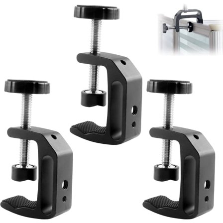 3 stk. C-klemmer, fikseringsværktøj i aluminiumslegering, til gør-det-selv, til bord C