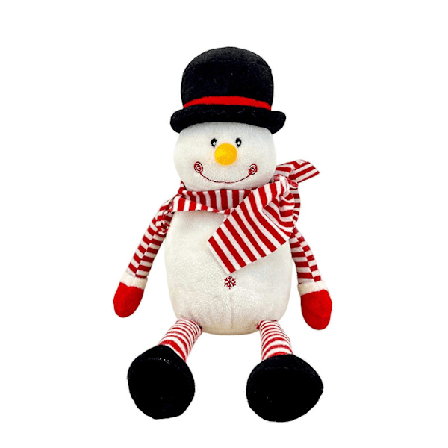 40CM Jule Snømann Plysjdukker Plysjleker Mini Dyr Figurer Egnet for Hjemmekontor Soveromsdekorasjon