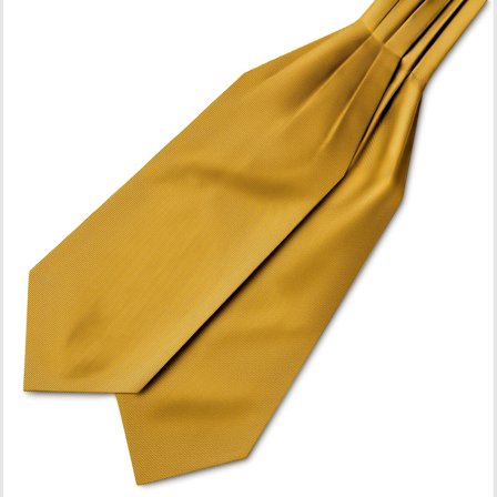 Golden Brown Grosgrain Cravat for Men - Cravats