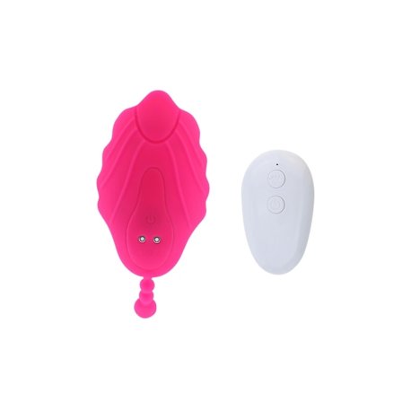 Multifrekvens Trådlös Fjärrkontroll Bärbar Vibrator för Kvinnor (Rosröd)