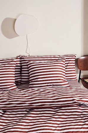 Jotex - Bettbezug Weinrot/weiß - KAYO - Kaufe Bettbezüge bei Jotex