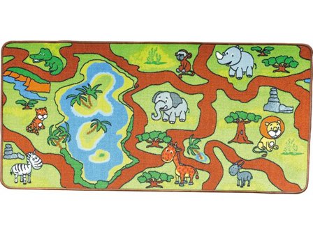 Lekmatta Djungel till lekbord - Lyreco - Skolmöbler och inredning - Mattor - Mattor - Aktivitet