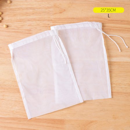 2 stk Genanvendelige nøddemælksposer Sier Nylonfilterpose