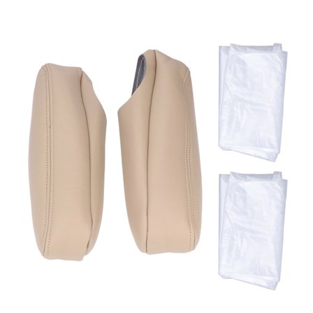 Chevrolet Tahoe Suburban 1500 2000 2006 Frontsete Armlene Deksel Beige Syntetisk Lær Erstatning