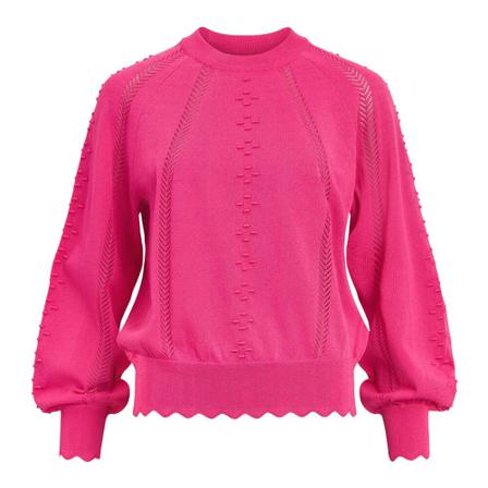 Object, Objkalina L/S Knit Pullover 123 Roze, Dames, Maat:XL