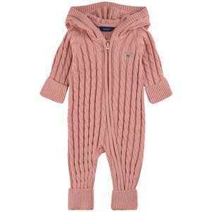 Kids - GANT Branded Knitted Coverall Summer Rose 80 cm - All in ones - 80 cm - Pink