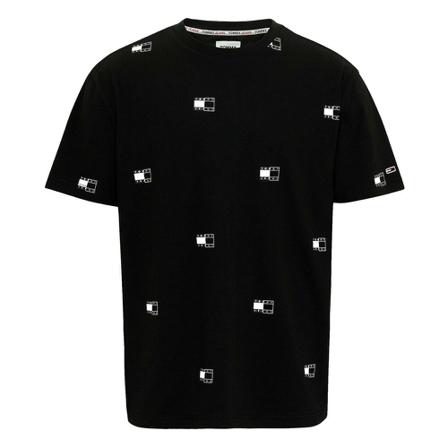 Tommy Jeans, Dm 0Dm 13810 T -Shirt Zwart, Heren, Maat:S