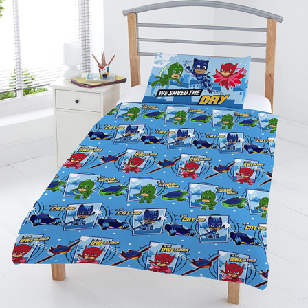 Pj Masks Childrens/kids Heroes Of The Sky Reversible Duvet Cove