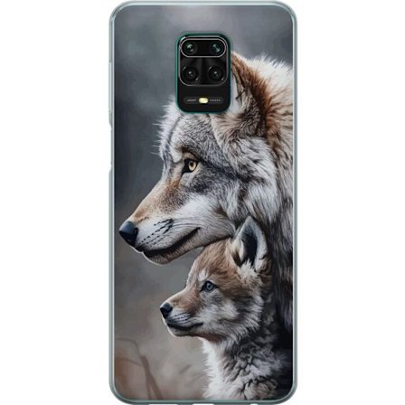 Kompatibelt Mobilskal till Xiaomi Xiaomi Redmi Note 9 Pro Vargar Vilda Wolf Djur Mystik