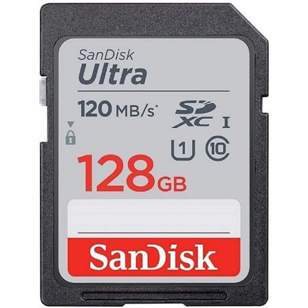 128 GB Ultra SDXC UHS-I hukommelseskort - 120 MB/s, C10, U1, Full HD, SD-kort - SDSDUN4-128G-GN6IN
