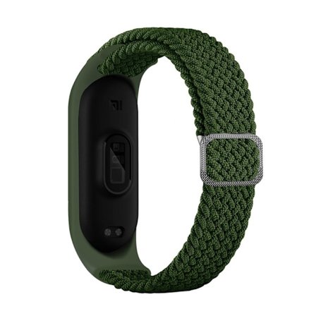 Xiaomi Mi Band 7 / 6 / 5 elastisk nylon-urrem - Grøn