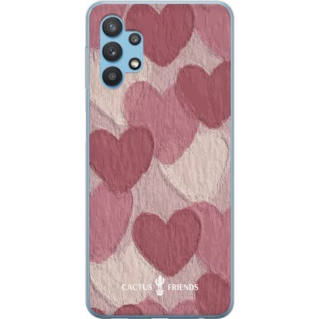 Kompatibel Mobilcover til Samsung Samsung Galaxy A32 5G Cactus and Friends - Blush Paper Hearts