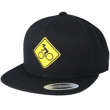 Bike Souls - Schwarz snapback Cap - Bike Sign Black/Yellow Snapback @ Hatstore
