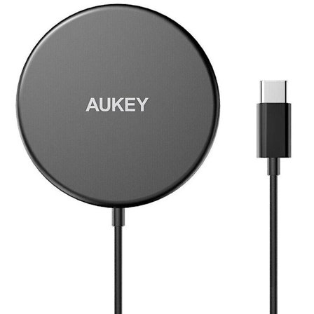 Aukey Lc-a1 Aircore 15W Magneettinen Langaton Laturi - Musta