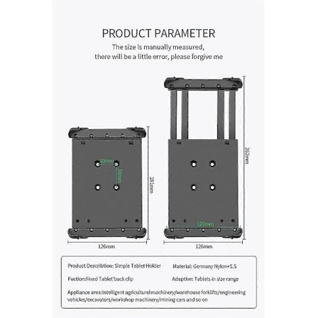 Industriel Robust Tablet Tablet Holder Til Bil Lastbil Køretøj Klip Passer AMPS Tablet Holder Vin-pbj-06(b)