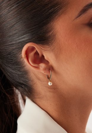 LILY AND ROSE Petite Kennedy Hoops Earrings Guld Vaatteet