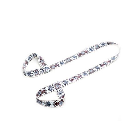 Bærestropp yogamatte laget av bomull, justerbar, for Pilates, strekking hvit