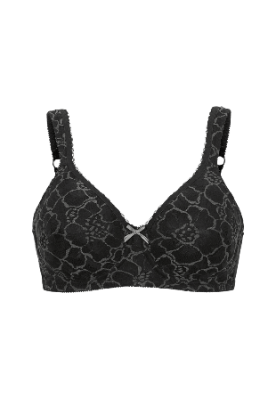 Swegmark Lace Shape Vadderad Bygel-bh Bh Dam Svart 85c