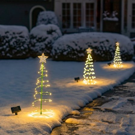 Jul LED-lampor utomhus, mini julgran LED-lampor