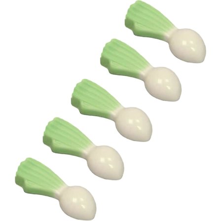 5 Par Porcelæn Spisepinde Hvile Søde, Spisepindeholder Til Bord (Hvid Radise) Hvid Radise