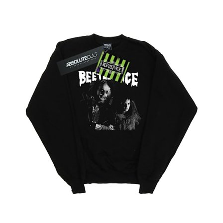 Beetlejuice Dam/Kvinnor Monokrom Par Sweatshirt XL Svart