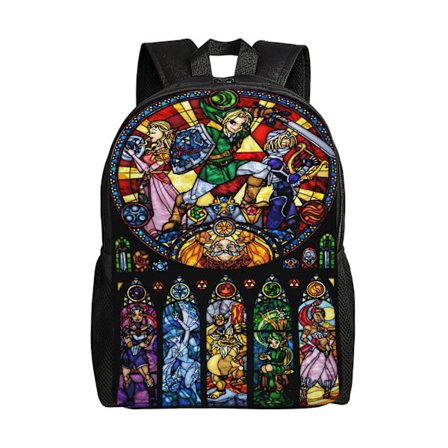 Legend Of Zelda Rygsæk Grundskole Mellemskole Skoletaske Stor Kapacitet Skuldertasker Casual Dagrygsæk Laptop Tasker Til Drenge Piger-QJU519